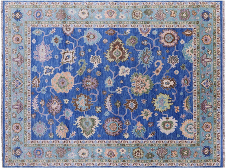 Turkish Oushak Hand-Knotted Wool Rug - Manhattan Rugs