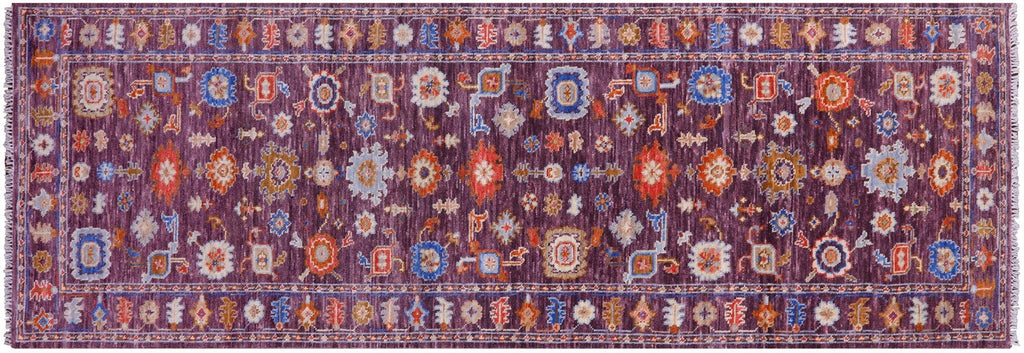 Runner Turkish Oushak Hand-Knotted Wool Rug - Manhattan Rugs