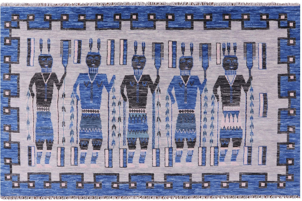 Navajo Design Handmade Wool Rug - Manhattan Rugs