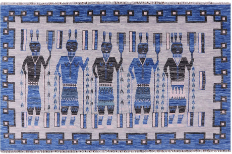 Navajo Design Handmade Wool Rug - Manhattan Rugs