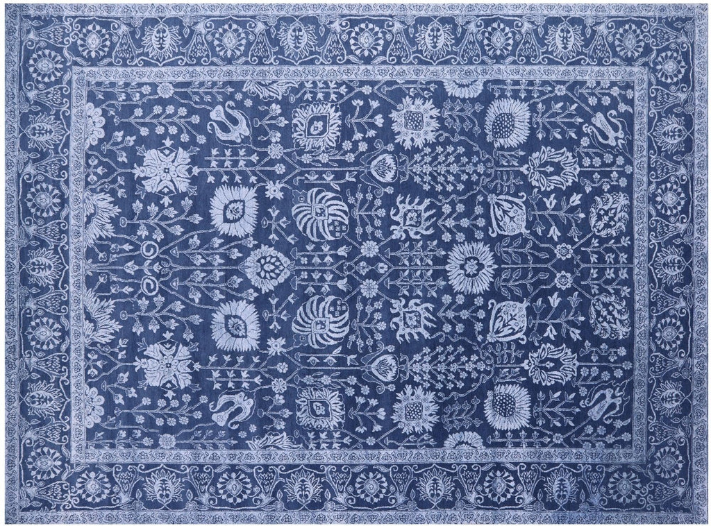 Persian Tabriz Hand-Knotted Wool & Silk Rug - Manhattan Rugs