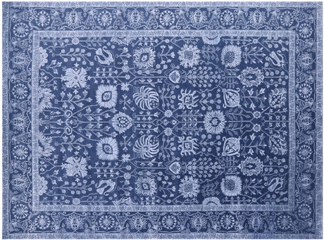 Persian Tabriz Hand-Knotted Wool & Silk Rug - Manhattan Rugs