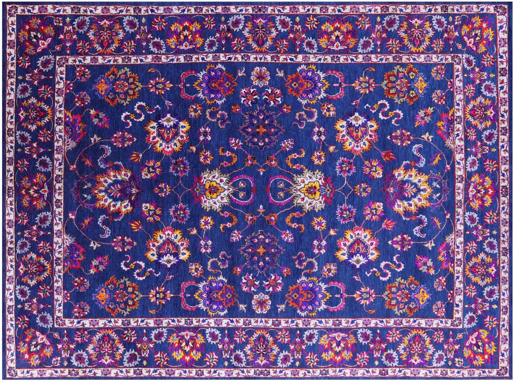 Persian Tabriz Hand-Knotted Wool & Silk Rug - Manhattan Rugs