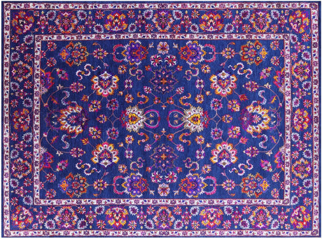 Persian Tabriz Hand-Knotted Wool & Silk Rug - Manhattan Rugs
