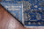 Blue 8' 1" X 9' 11" Persian Tabriz Handmade Wool & Silk Rug - Q13690