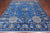 Blue 8' 1" X 9' 11" Persian Tabriz Handmade Wool & Silk Rug - Q13690