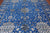 Blue 8' 1" X 9' 11" Persian Tabriz Handmade Wool & Silk Rug - Q13690