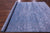 Blue Persian Heriz Serapi Wool & Silk Hand Knotted Rug 8' 2" X 10' 1" - Q13694