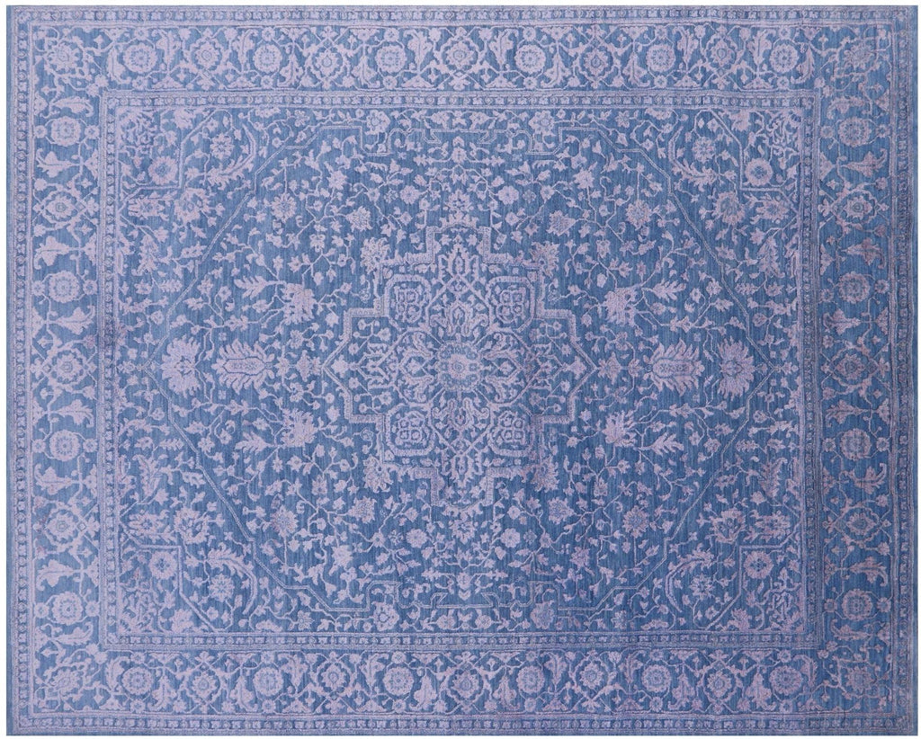 Persian Heriz Serapi Wool & Silk Hand Knotted Rug - Manhattan Rugs