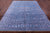 Blue Persian Heriz Serapi Wool & Silk Hand Knotted Rug 8' 2" X 10' 1" - Q13694
