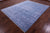 Blue Persian Heriz Serapi Wool & Silk Hand Knotted Rug 8' 2" X 10' 1" - Q13694