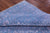 Blue Persian Heriz Serapi Wool & Silk Hand Knotted Rug 8' 2" X 10' 1" - Q13694