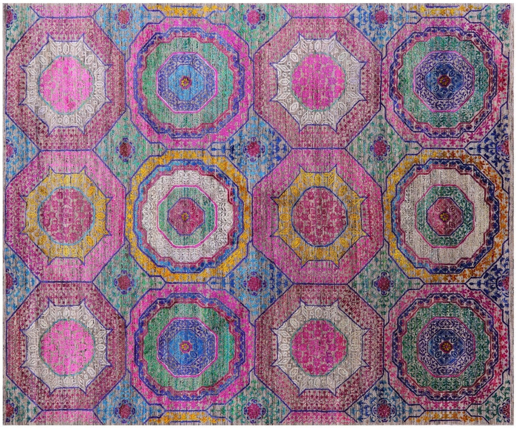 Mamluk Hand Knotted Wool & Silk Rug - Manhattan Rugs