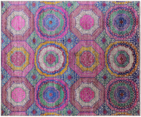 Mamluk Hand Knotted Wool & Silk Rug - Manhattan Rugs