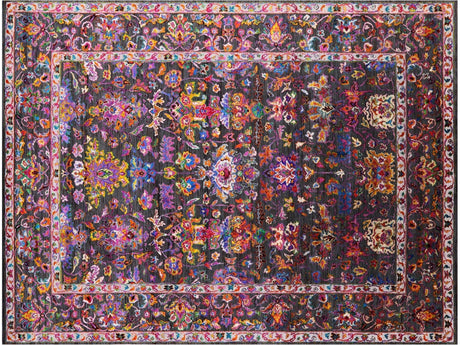 Wool & Silk Persian Tabriz Hand-Knotted Rug - Manhattan Rugs