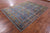 Grey 7' 9" X 9' 9" Persian Ziegler Wool & Silk Handmade Rug - Q13741