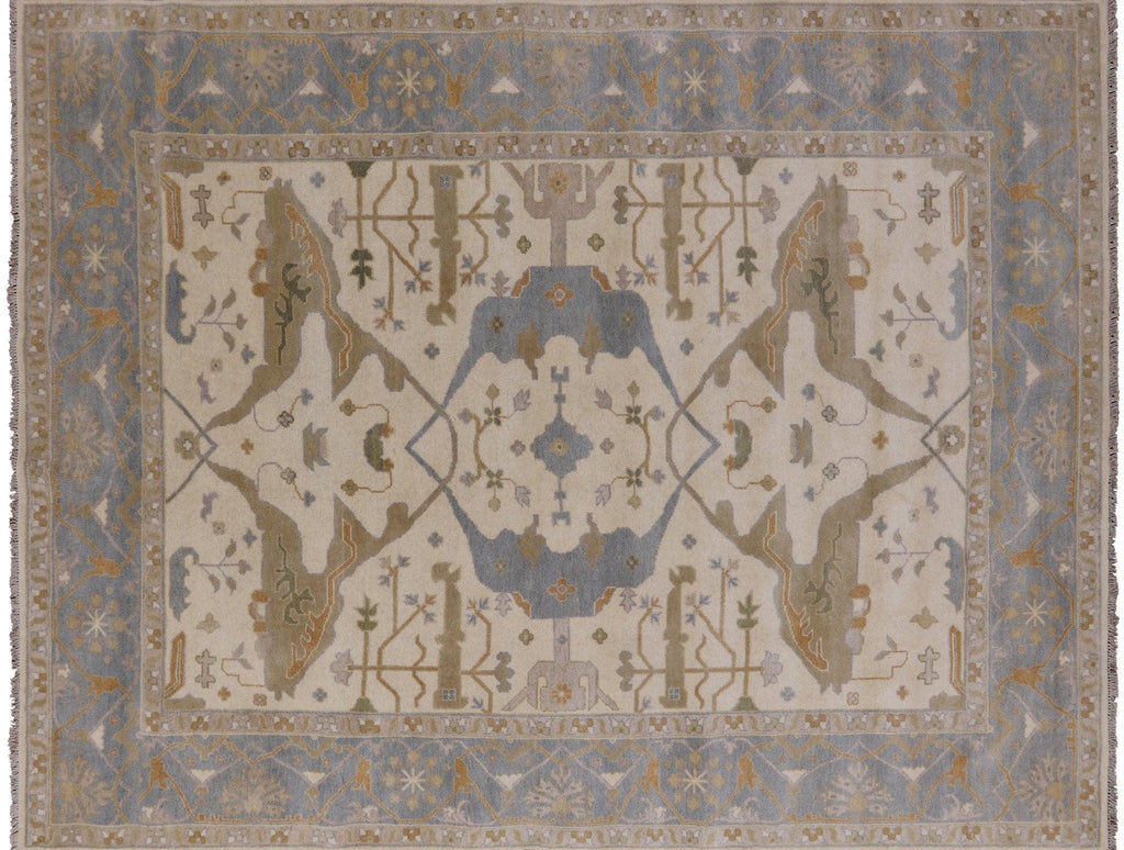 Oushak Hand Knotted Wool Area Rug - Manhattan Rugs