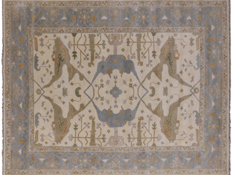 Oushak Hand Knotted Wool Area Rug - Manhattan Rugs