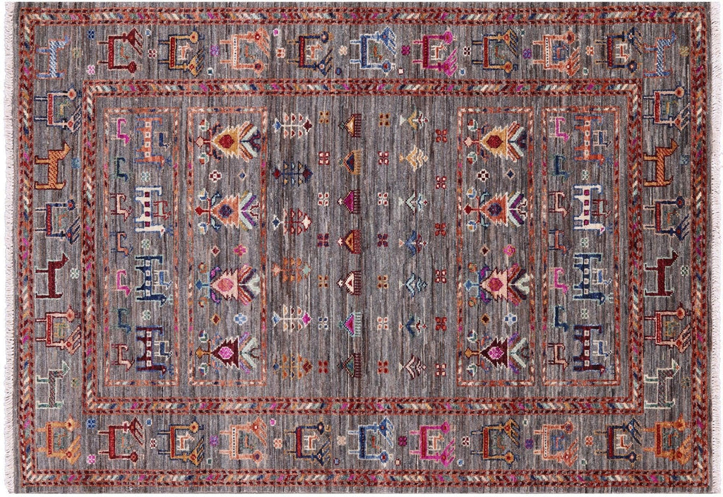 Hand Knotted Tribal Persian Gabbeh Rug - Manhattan Rugs