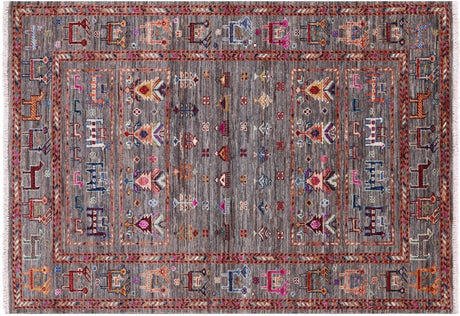 Hand Knotted Tribal Persian Gabbeh Rug - Manhattan Rugs
