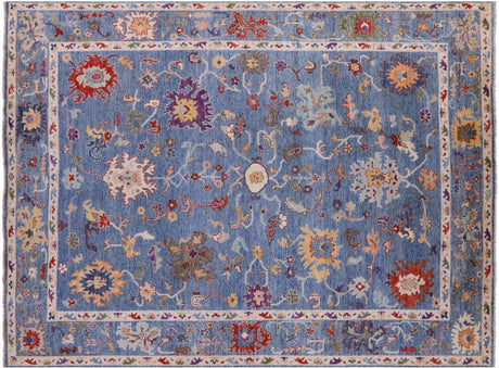 Turkish Oushak Hand Knotted Wool Rug - Manhattan Rugs