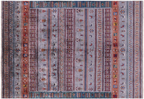 Persian Tribal Gabbeh Handmade Wool Rug - Manhattan Rugs
