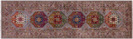 Fine Turkmen Hand Knotted Wool Runner Rug - Manhattan Rugs