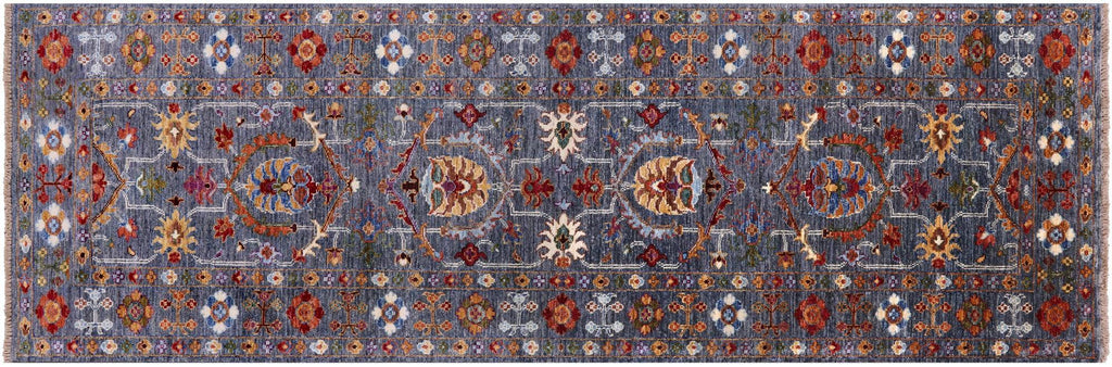 Runner Persian Tabriz Hand-Knotted Wool Rug - Manhattan Rugs