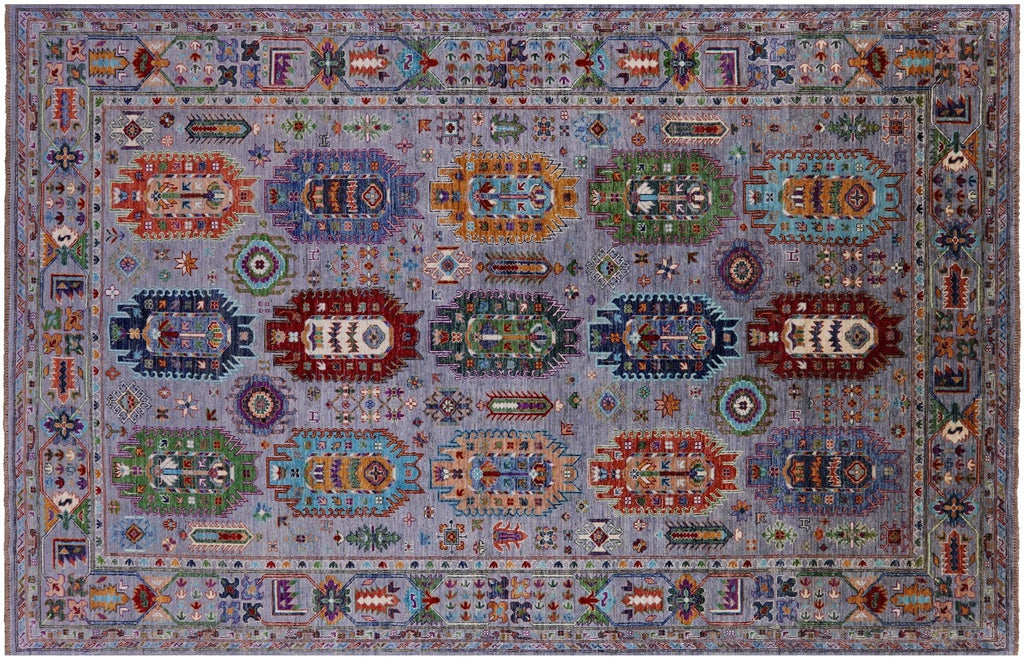 Hand Knotted Fine Turkmen Ersari Wool Rug - Manhattan Rugs