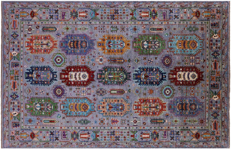 Hand Knotted Fine Turkmen Ersari Wool Rug - Manhattan Rugs