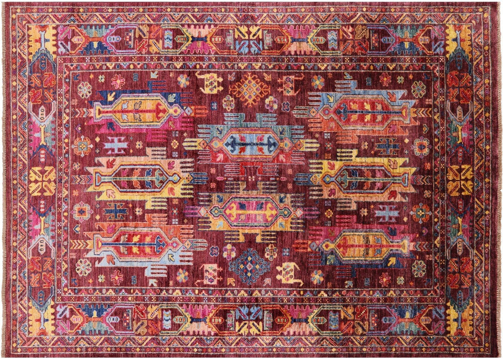Hand-Knotted Tribal Fine Serapi Wool Rug - Manhattan Rugs