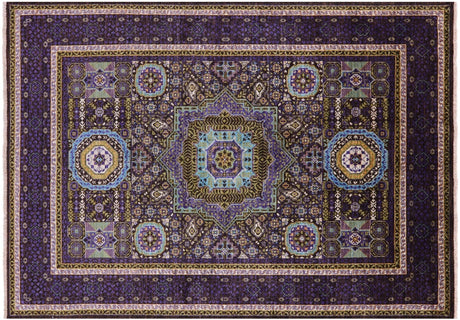 Geometric Mamluk Handmade Wool Rug - Manhattan Rugs