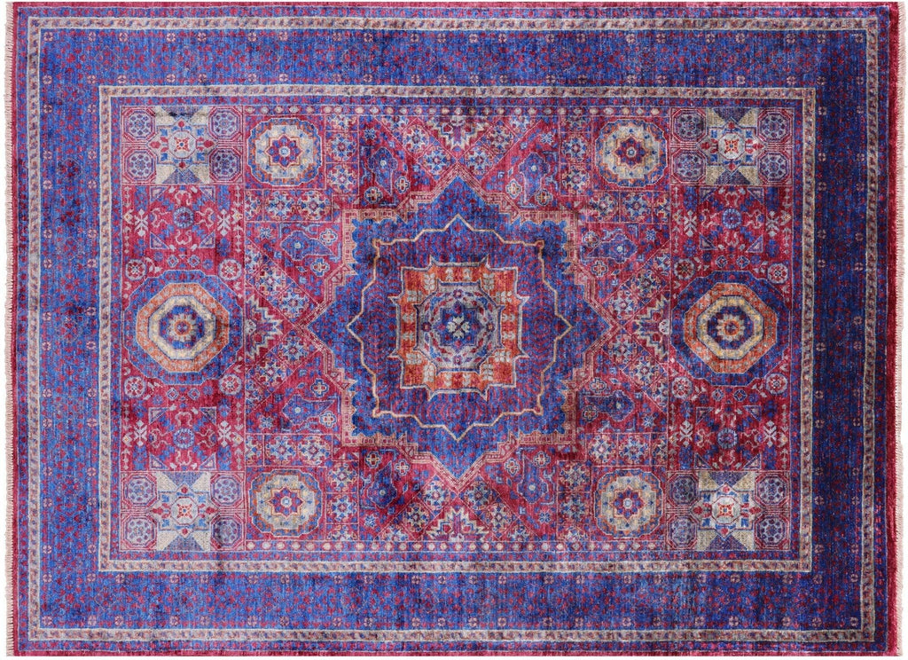 Handmade Geometric Mamluk Wool Rug - Manhattan Rugs