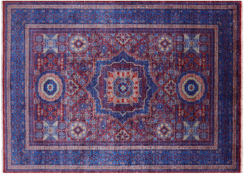 Geometric Mamluk Handmade Wool Rug - Manhattan Rugs