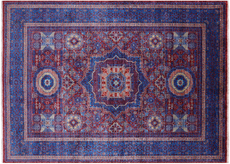 Geometric Mamluk Handmade Wool Rug - Manhattan Rugs