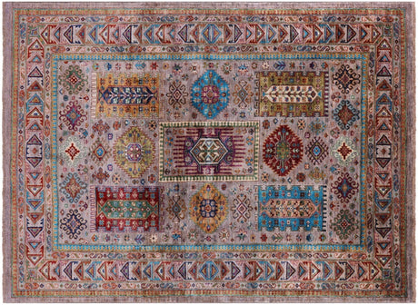 Hand Knotted Fine Turkmen Ersari Wool Rug - Manhattan Rugs