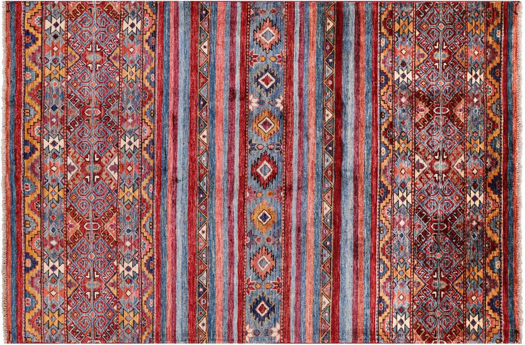 Hand-Knotted Khorjin Super Kazak Rug - Manhattan Rugs