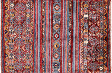 Hand-Knotted Khorjin Super Kazak Rug - Manhattan Rugs