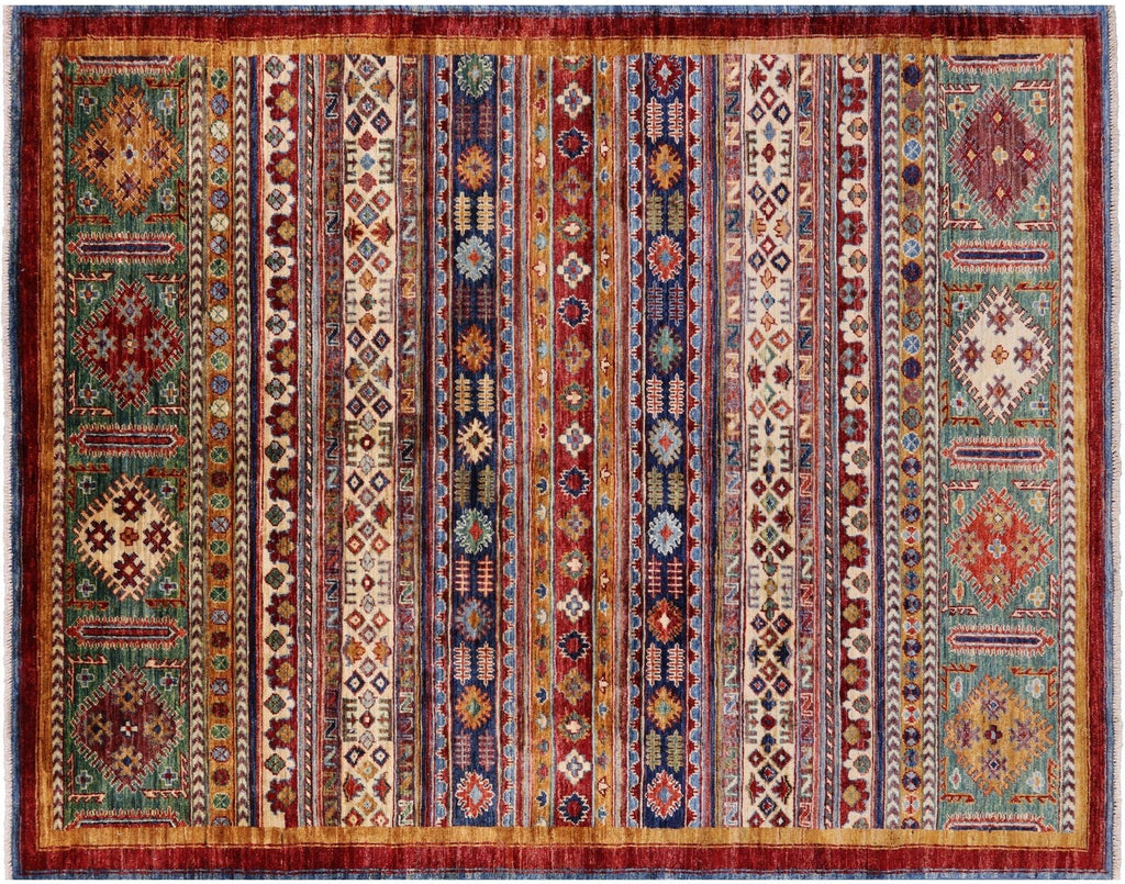 Persian Tribal Gabbeh Hand-Knotted Wool Rug - Manhattan Rugs