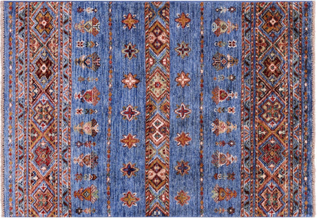 Super Kazak Khorjin Hand-Knotted Wool Rug - Manhattan Rugs