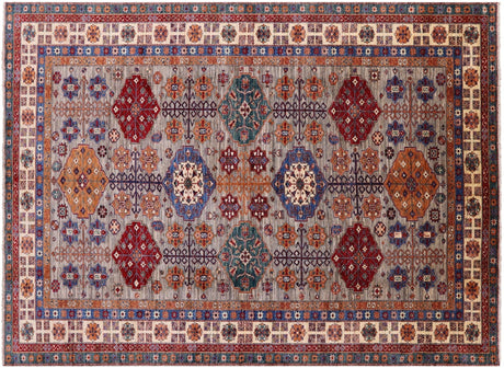 Super Kazak Hand Knotted Wool Rug - Manhattan Rugs