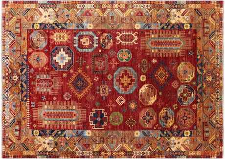 Hand Knotted Fine Turkmen Ersari Wool Rug - Manhattan Rugs