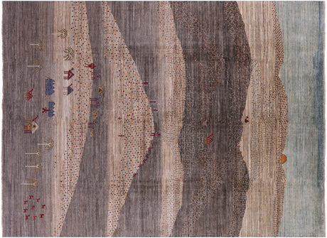 Tribal Persian Gabbeh Handmade Wool Rug - Manhattan Rugs