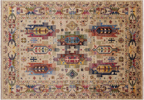 Hand-Knotted Tribal Fine Serapi Wool Rug - Manhattan Rugs