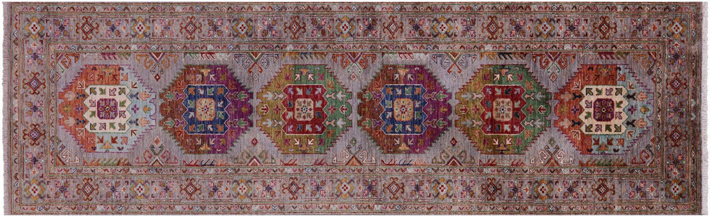 Runner Hand-Knotted Fine Turkmen Wool Rug - Manhattan Rugs