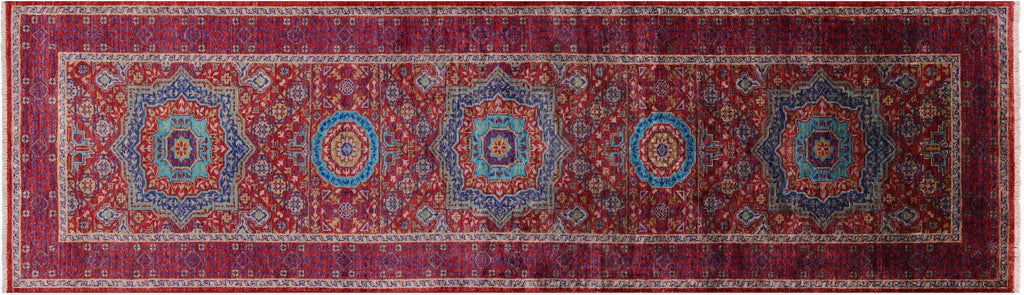 Runner Geometric Mamluk Hand-Knotted Rug - Manhattan Rugs