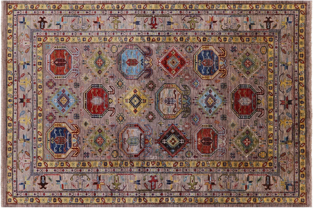 Hand-Knotted Fine Turkmen Ersari  Wool Rug - Manhattan Rugs