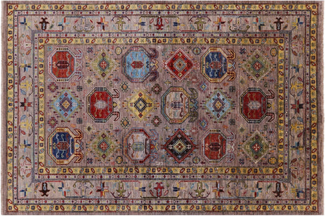 Hand-Knotted Fine Turkmen Ersari  Wool Rug - Manhattan Rugs