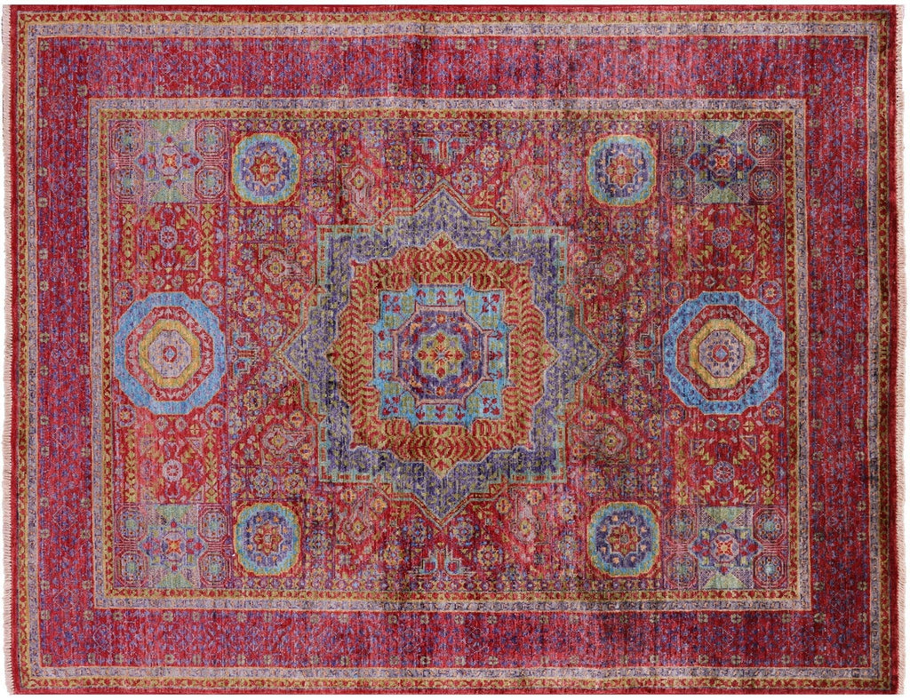 Geometric Mamluk Handmade Wool Rug - Manhattan Rugs