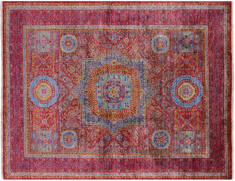 Geometric Mamluk Handmade Wool Rug - Manhattan Rugs